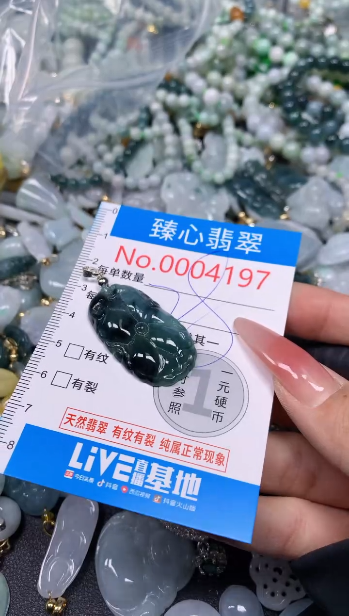 【闪购商品】翡翠颈饰未镶嵌含绳0004197