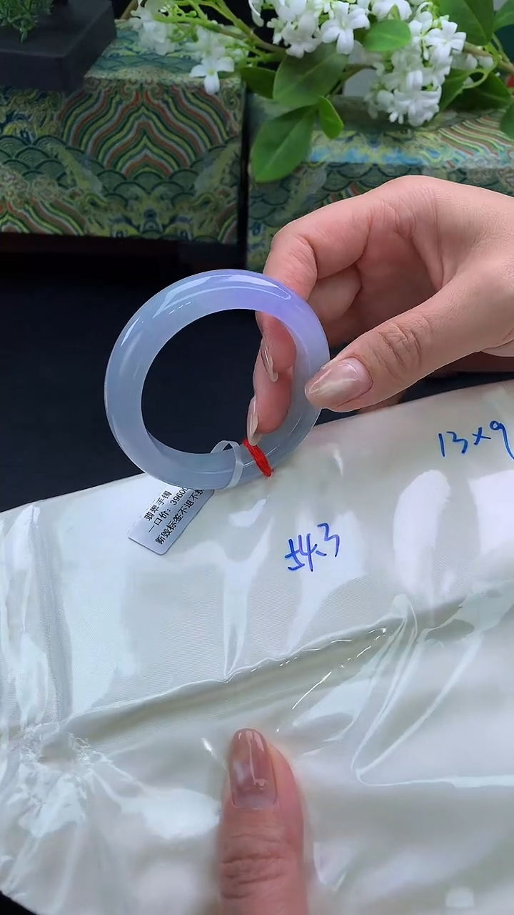 翡翠手镯未镶嵌翡翠手镯k68圈口54.3