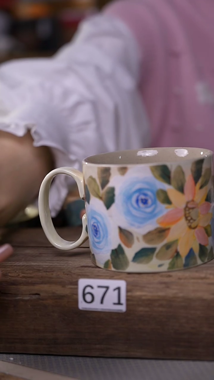 【闪购商品】瓷片油画风·彩绘·设计师石一款