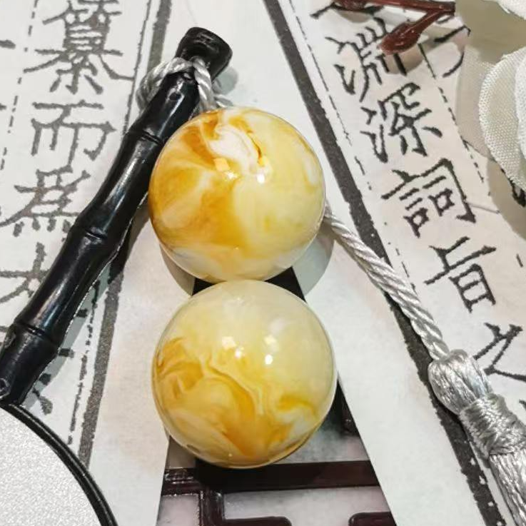 20mm金瓷白圆珠单珠-拍一送一