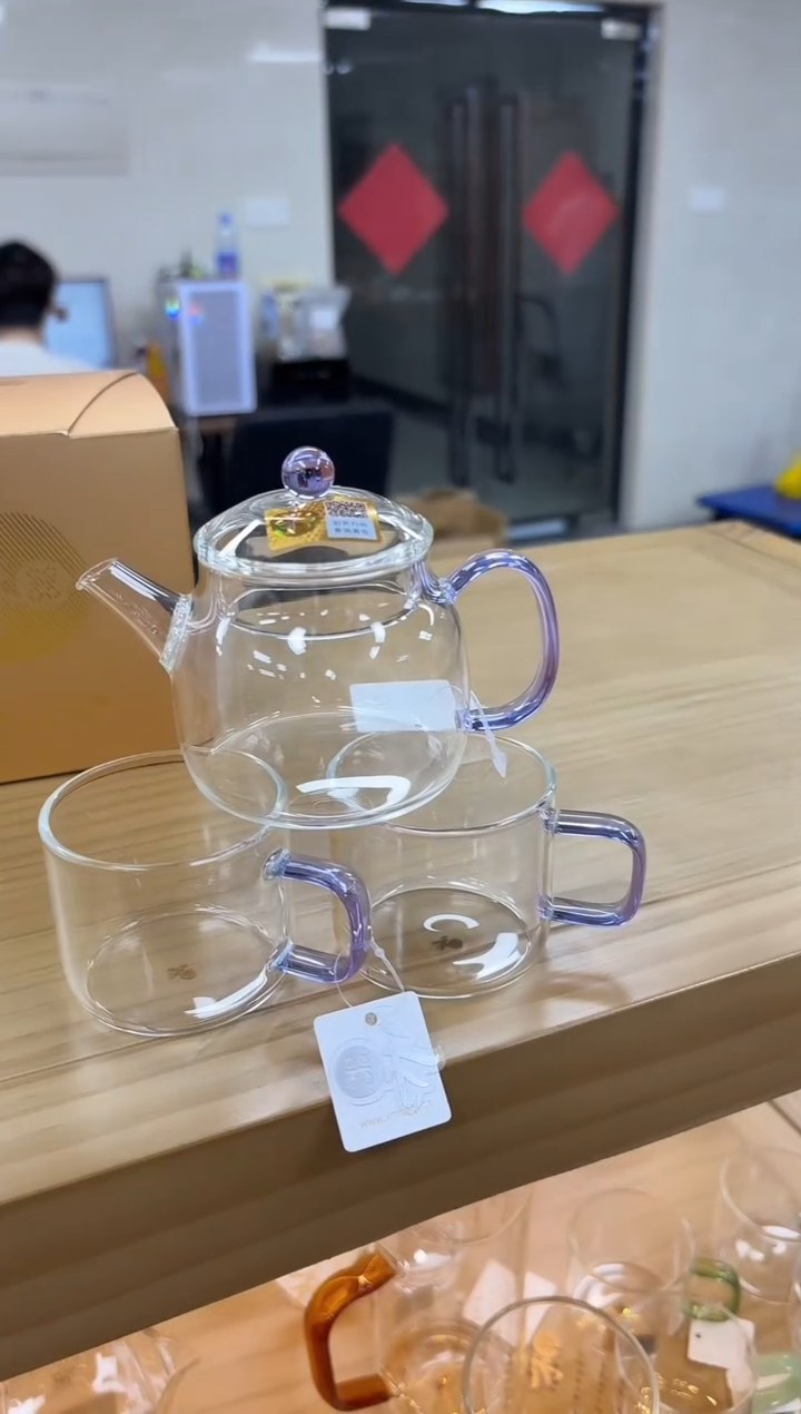 禾器言卿壶浅紫色+禾器清禾杯一个装*2