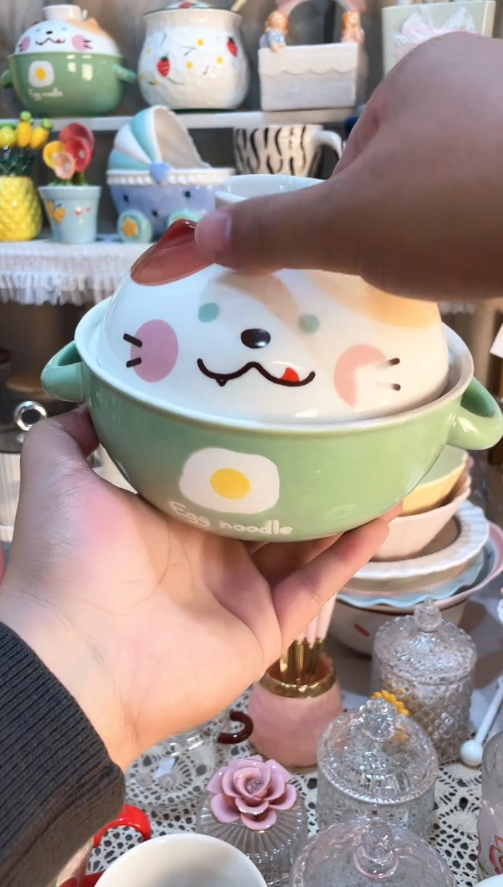 【闪购商品】瓷片泡面碗  质量好发货快放心拍