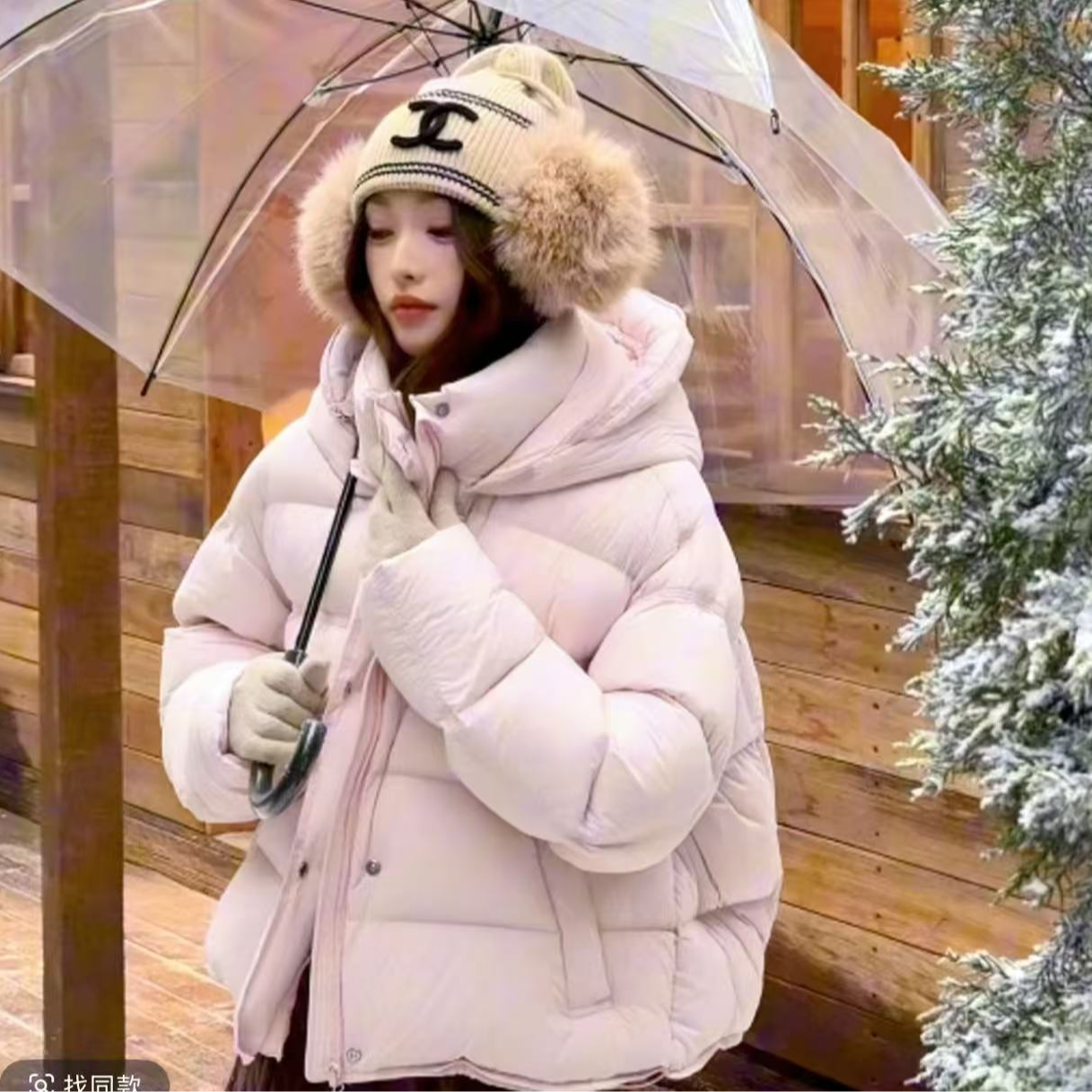 95白鸭绒羽绒服女2025冬新款初冬季独特超好看韩系短款