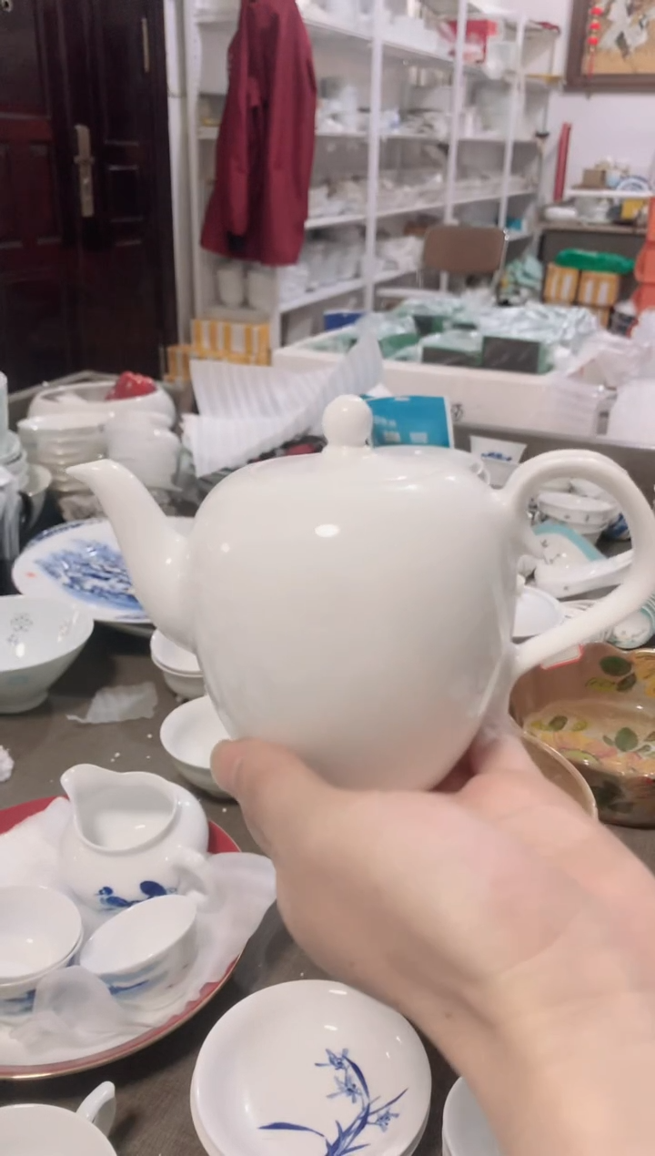 白瓷湖田窑美人壶