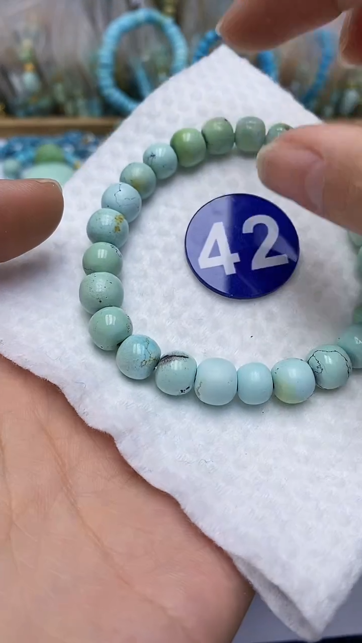 【闪购商品】绿松石手串未镶嵌42