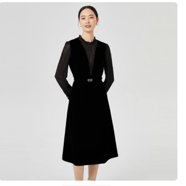 【岚岚专属】娜尔思商场同款时尚连衣裙NF09020W0