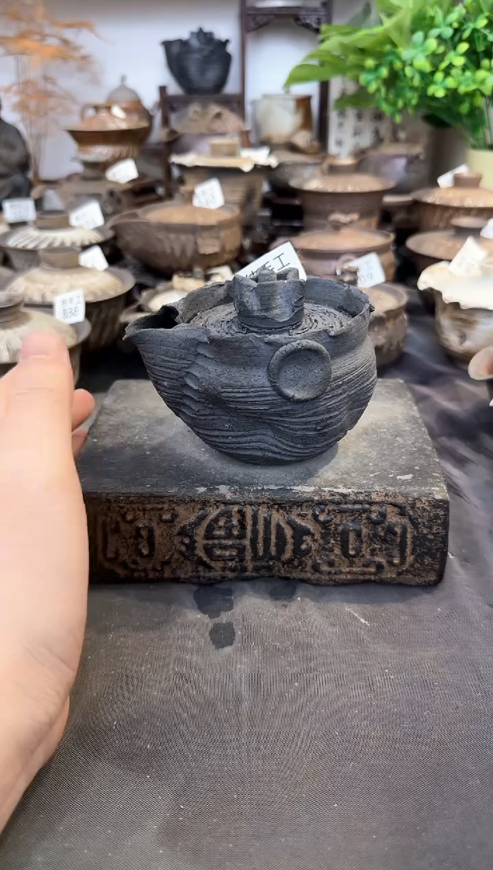 【闪购商品】壶290微瑕墨山阁茶器纯手工制作