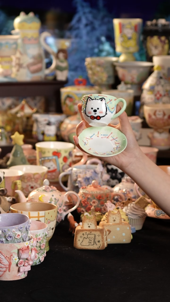 其他陶景德镇釉下彩手绘设计师款陶瓷