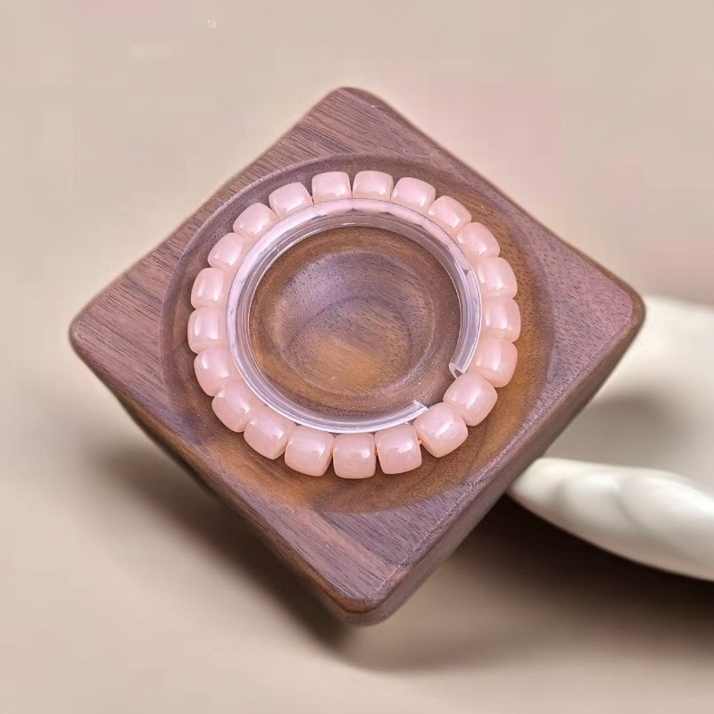 【佳玺壹店】042 天然玉石 藕粉老型珠10mm