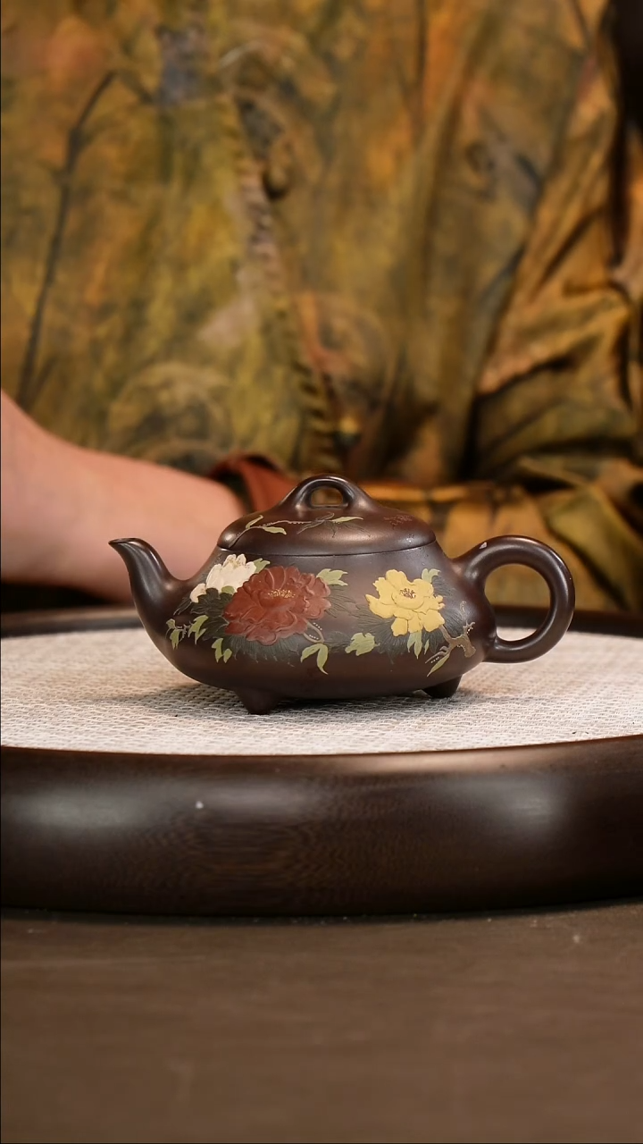 茶壶紫砂【鲍宜明】紫泥 汉棠瓢   240cc