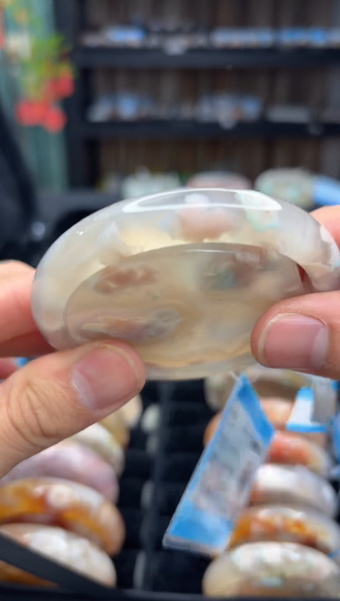 【闪购商品】石英质玉手镯未镶嵌38（60圈赠送镯心）