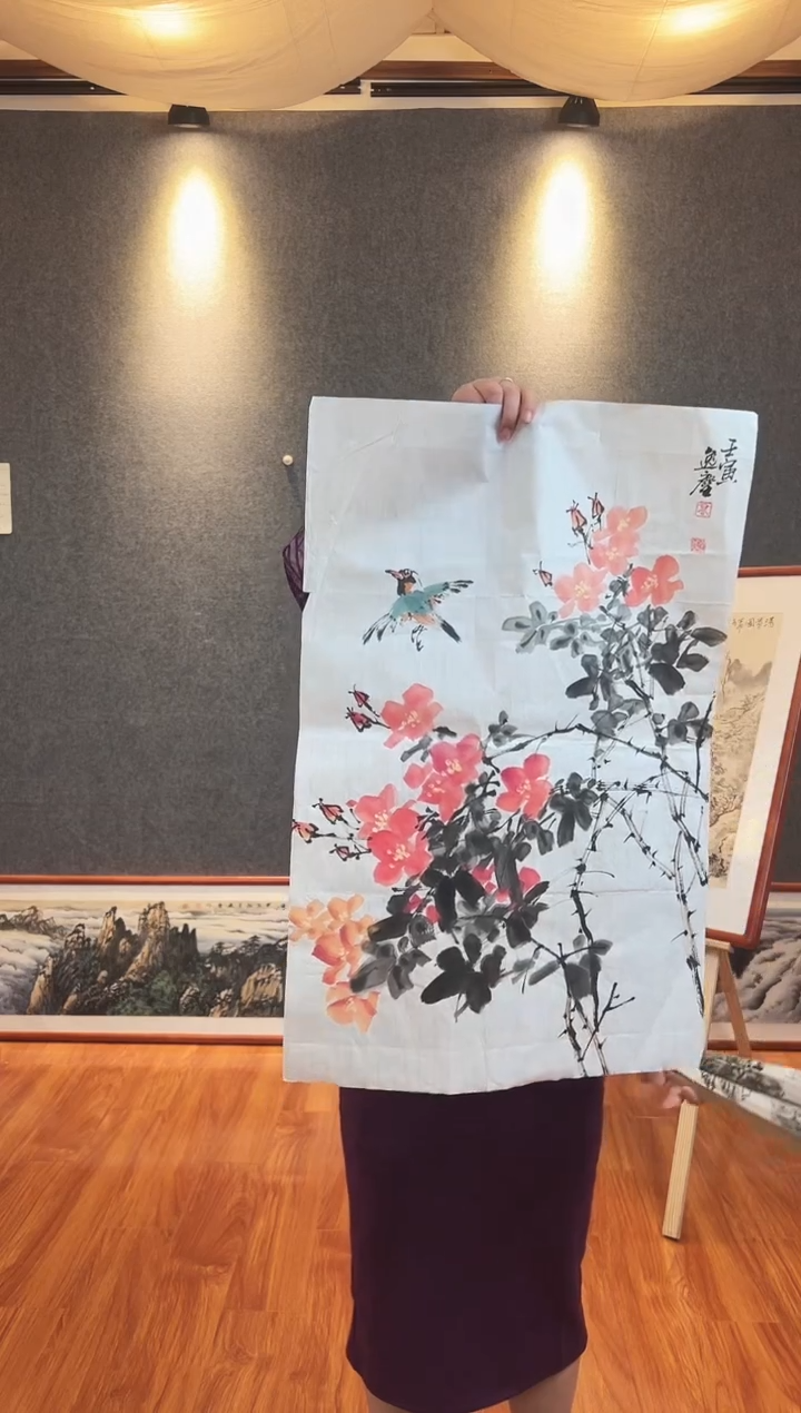 【闪购商品】国画高勇利老师四尺三开