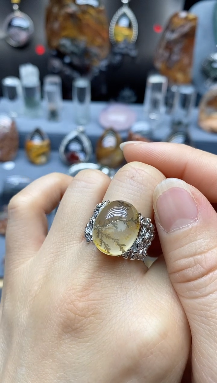 【闪购商品】水晶戒指银S925镶嵌水晶水晶