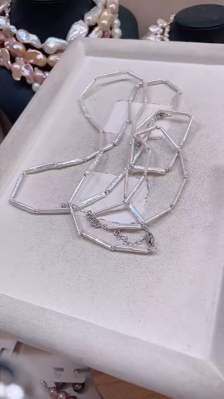 未镶嵌项链淡水珍珠【纯恬饰品】（多样性发货发一）