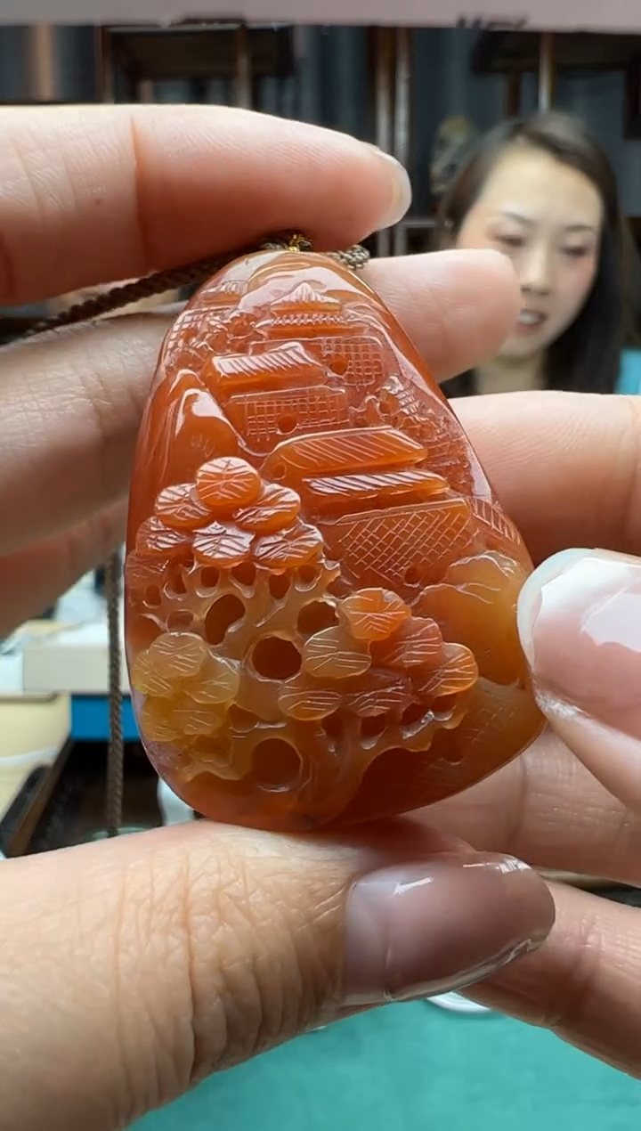 【闪购商品】南红玛瑙颈饰未镶嵌吊坠