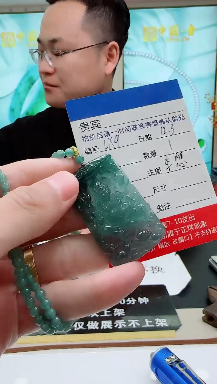 未镶嵌定制翡翠LX9翡翠吊坠赠珠链-多样性发其一