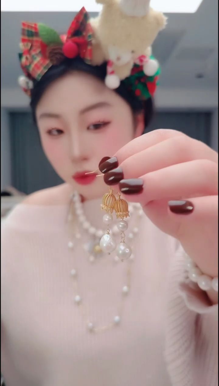 颈饰未镶嵌淡水珍珠2527耳坠