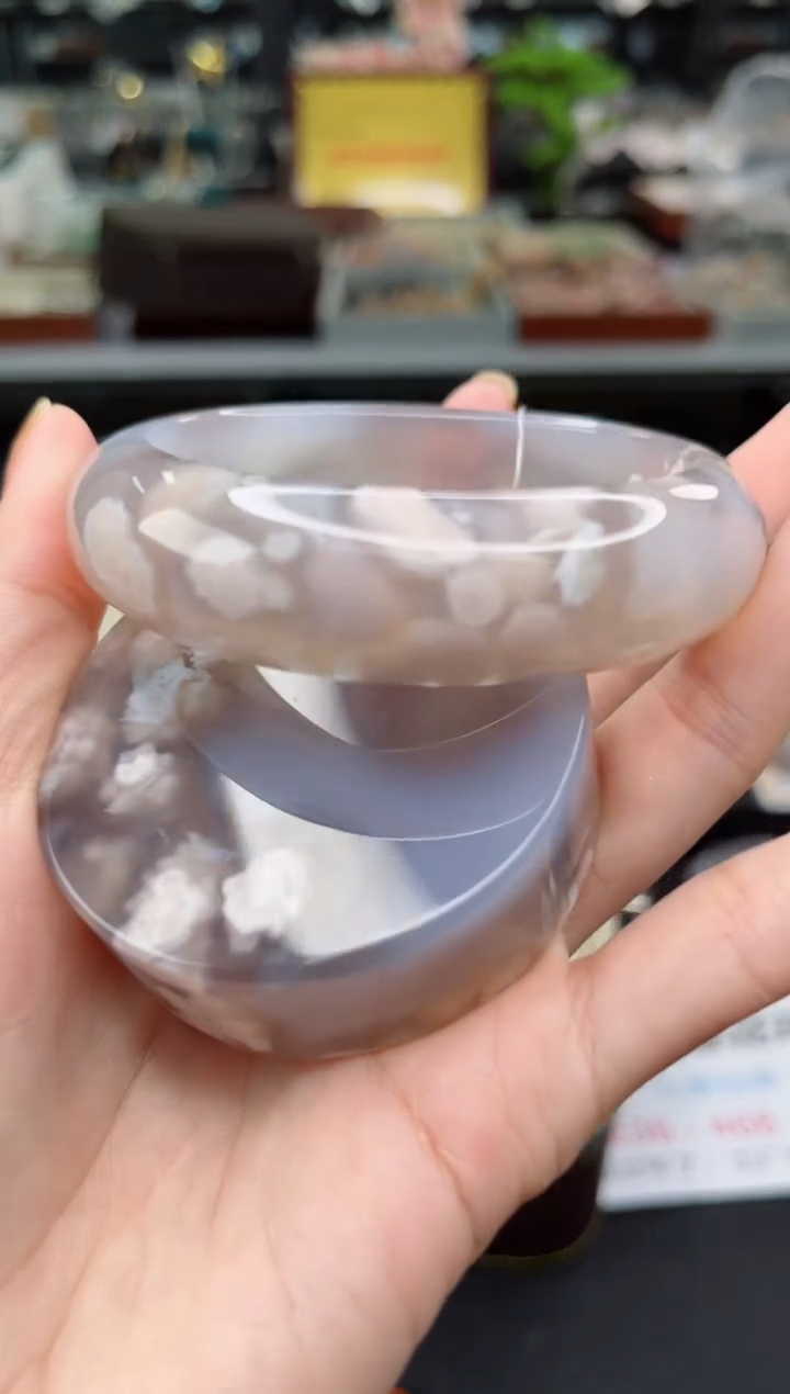 【闪购商品】石英质玉手镯未镶嵌60圈口（赠送镯心）6505112