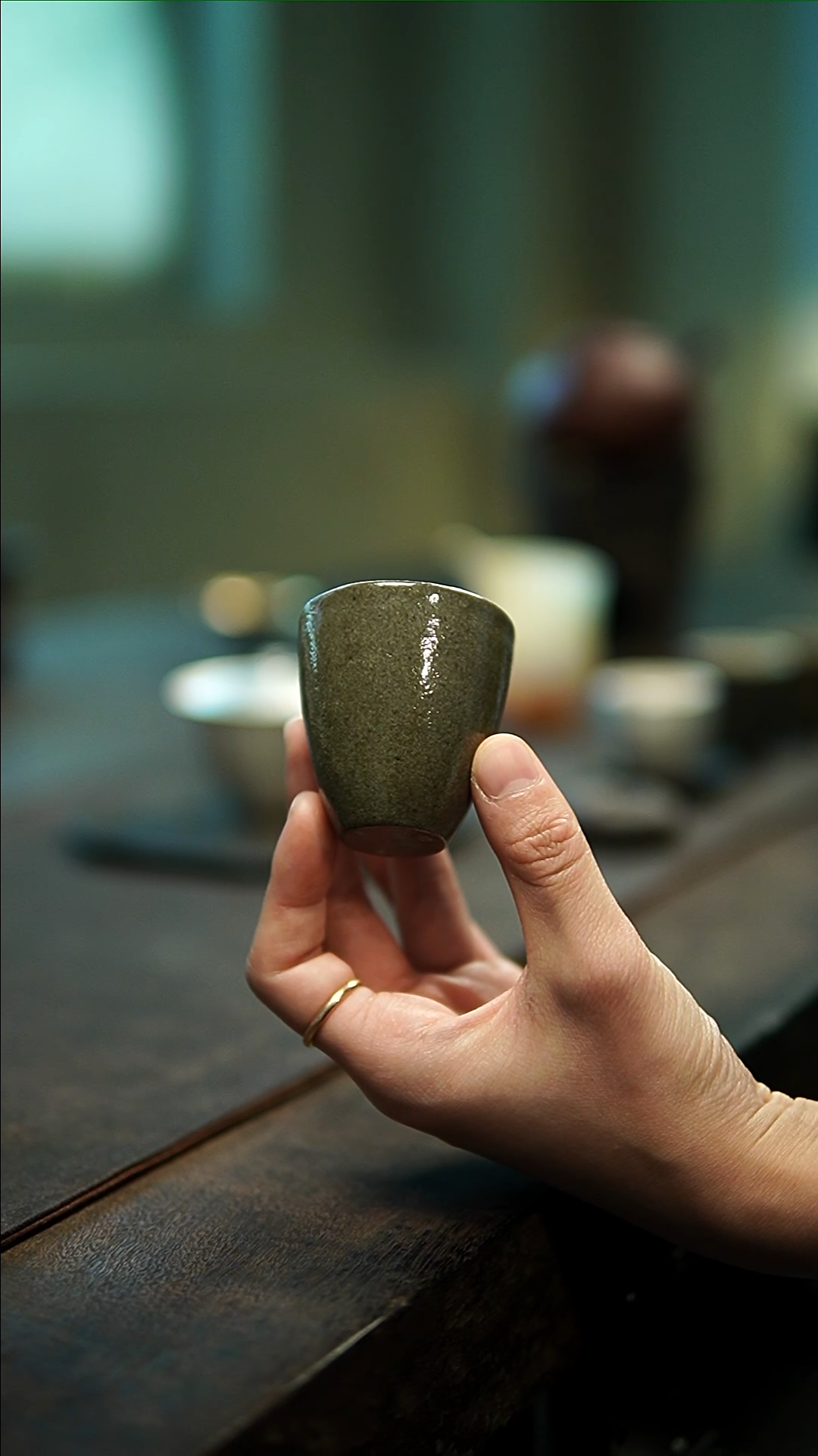 【闪购商品】云龙绿釉杯1111111111