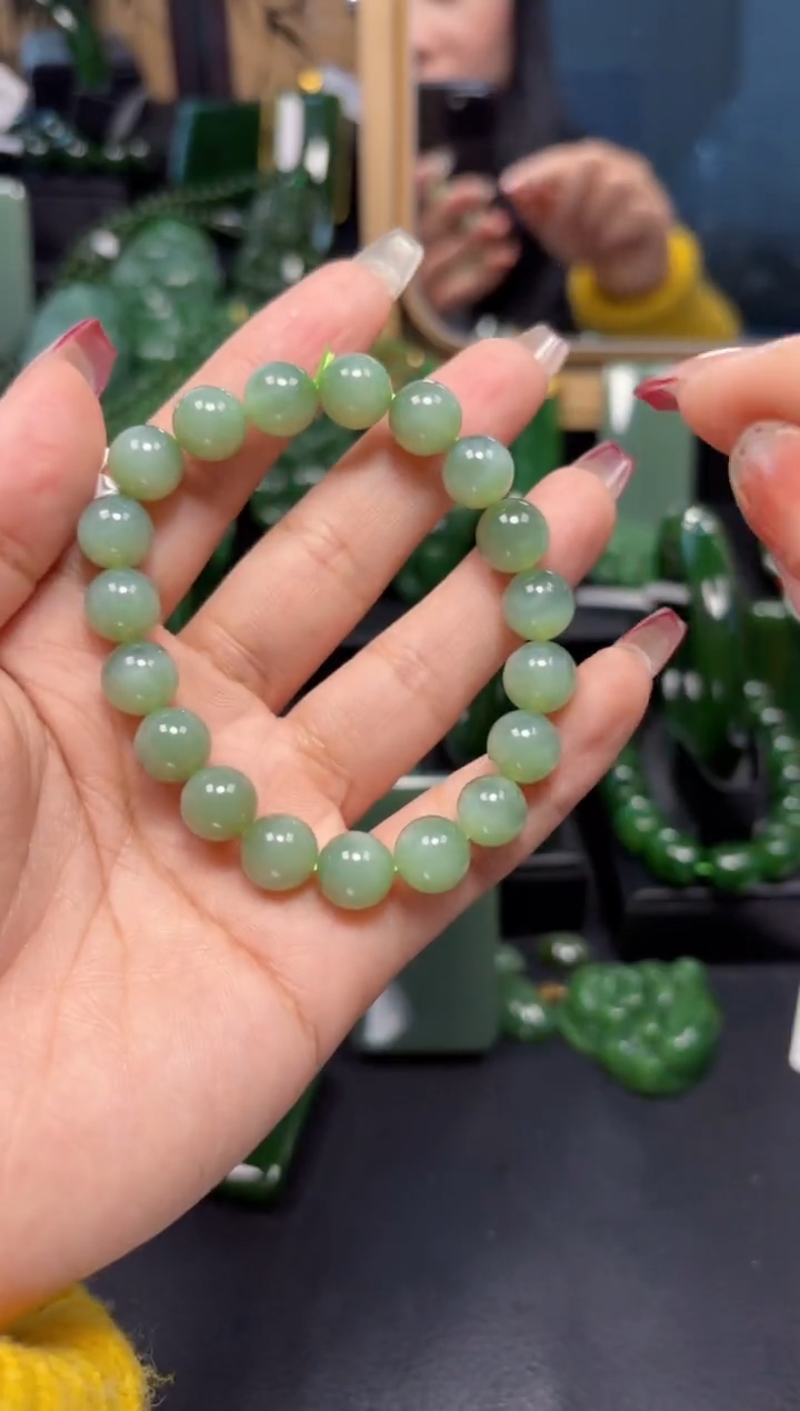 【闪购商品】和田玉（碧玉）手串未镶嵌1