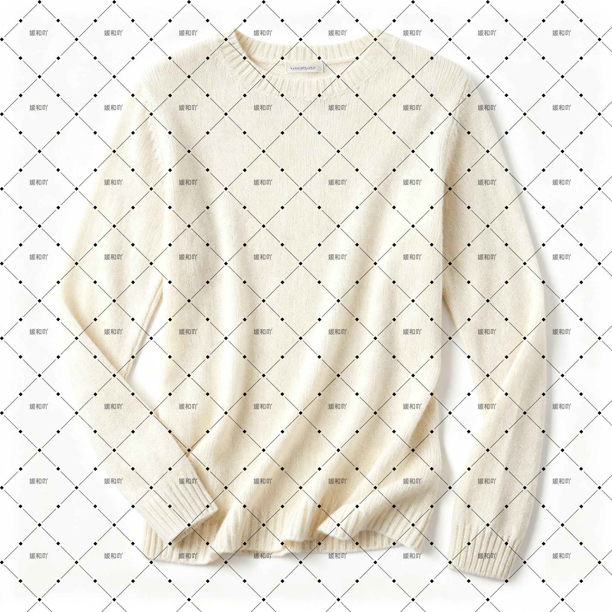 B365纯白套头毛衣