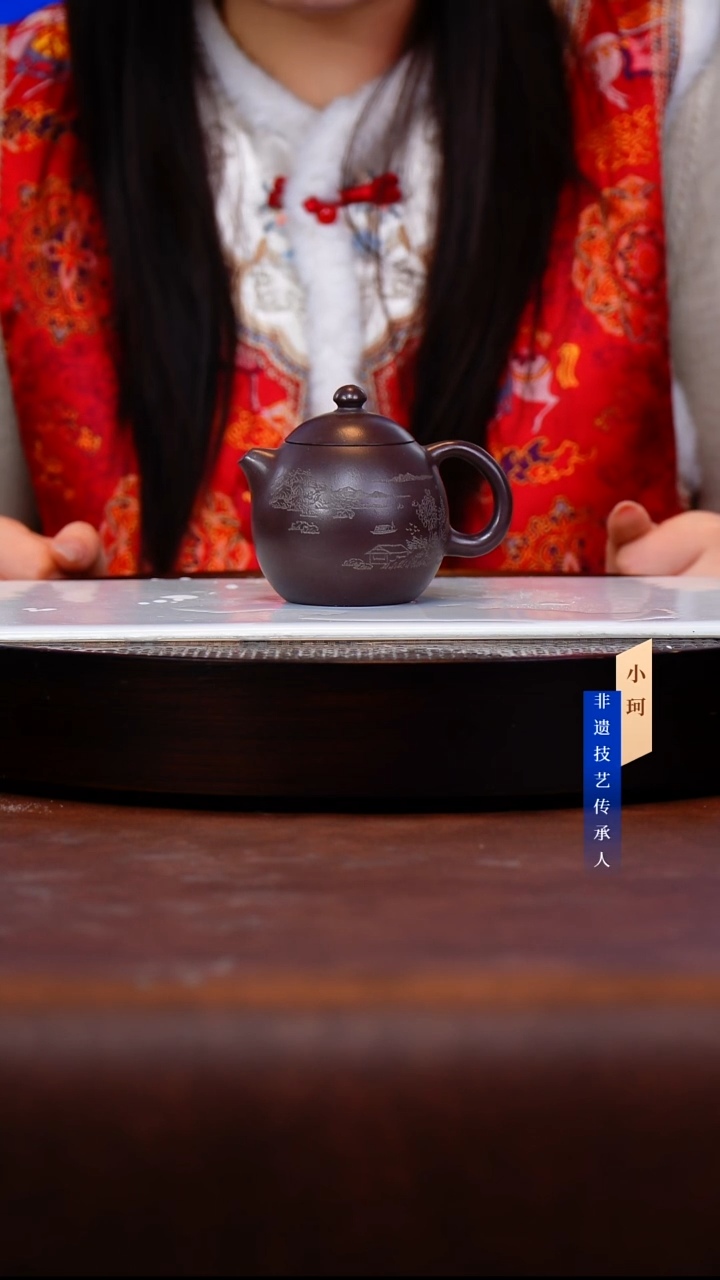 茶壶紫砂61号  黑墩头180cc左右-倪新安