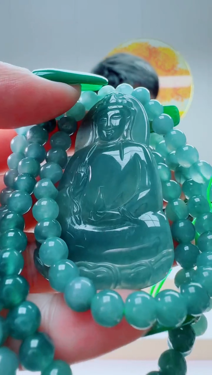 翡翠未镶嵌颈饰多样性随机发其一