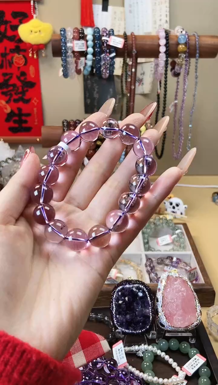 【闪购商品】水晶手链未镶嵌13m巴西紫水晶