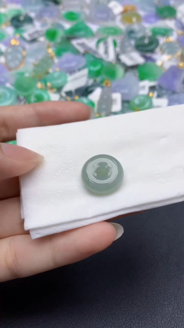 翡翠未镶嵌颈饰天然缅甸a货翡翠百元以上9元证书费自理