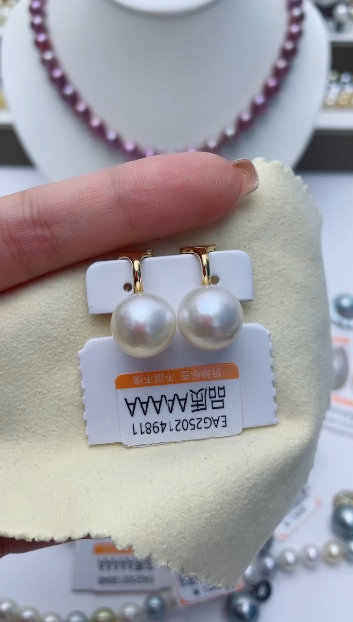 【闪购商品】淡水珍珠耳饰银S925镶嵌W33