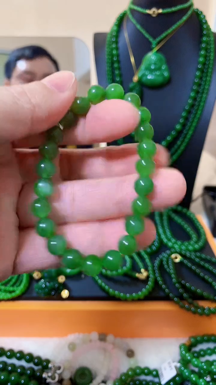 【闪购商品】和田玉（碧玉）手链未镶嵌8