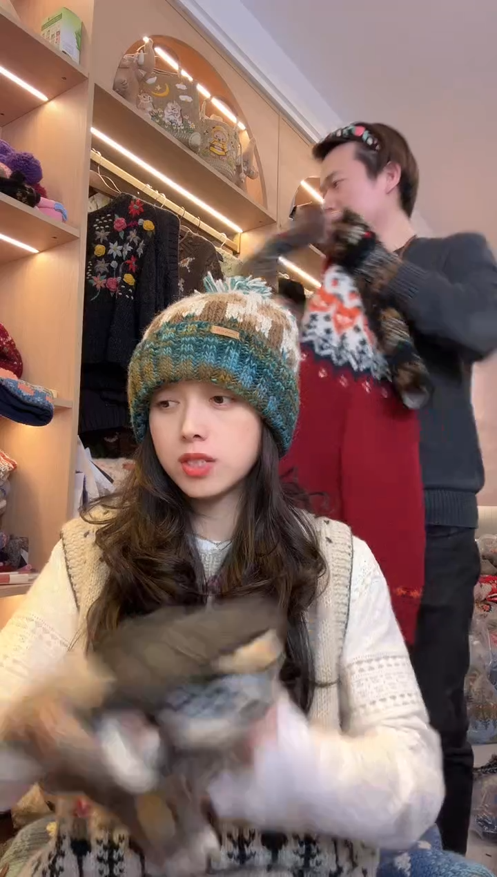 羊毛纯手工脏脏帽子翻边帽 