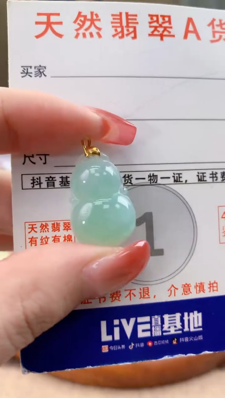 颈饰未镶嵌翡翠天然A货翡翠挂件