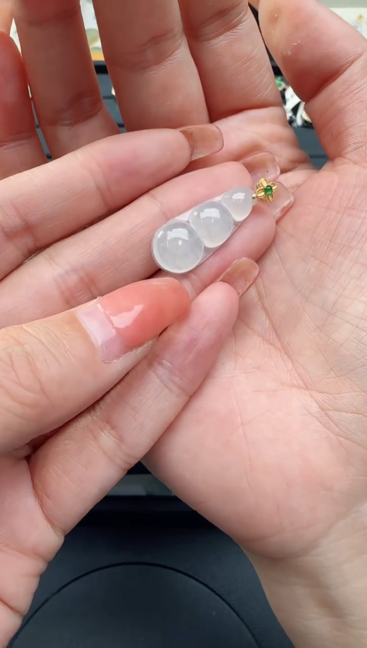 【闪购商品】翡翠颈饰18K金镶嵌TZG0118344