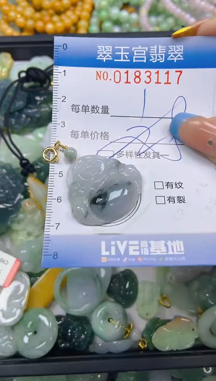 翡翠未镶嵌颈饰闪购0183117多样性发其一