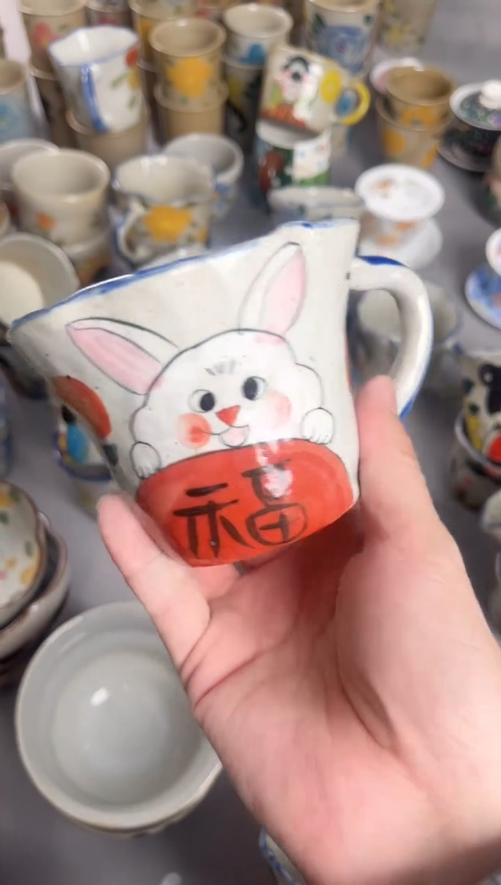 【闪购商品】瓷片景德镇手绘高温釉下彩瓷器