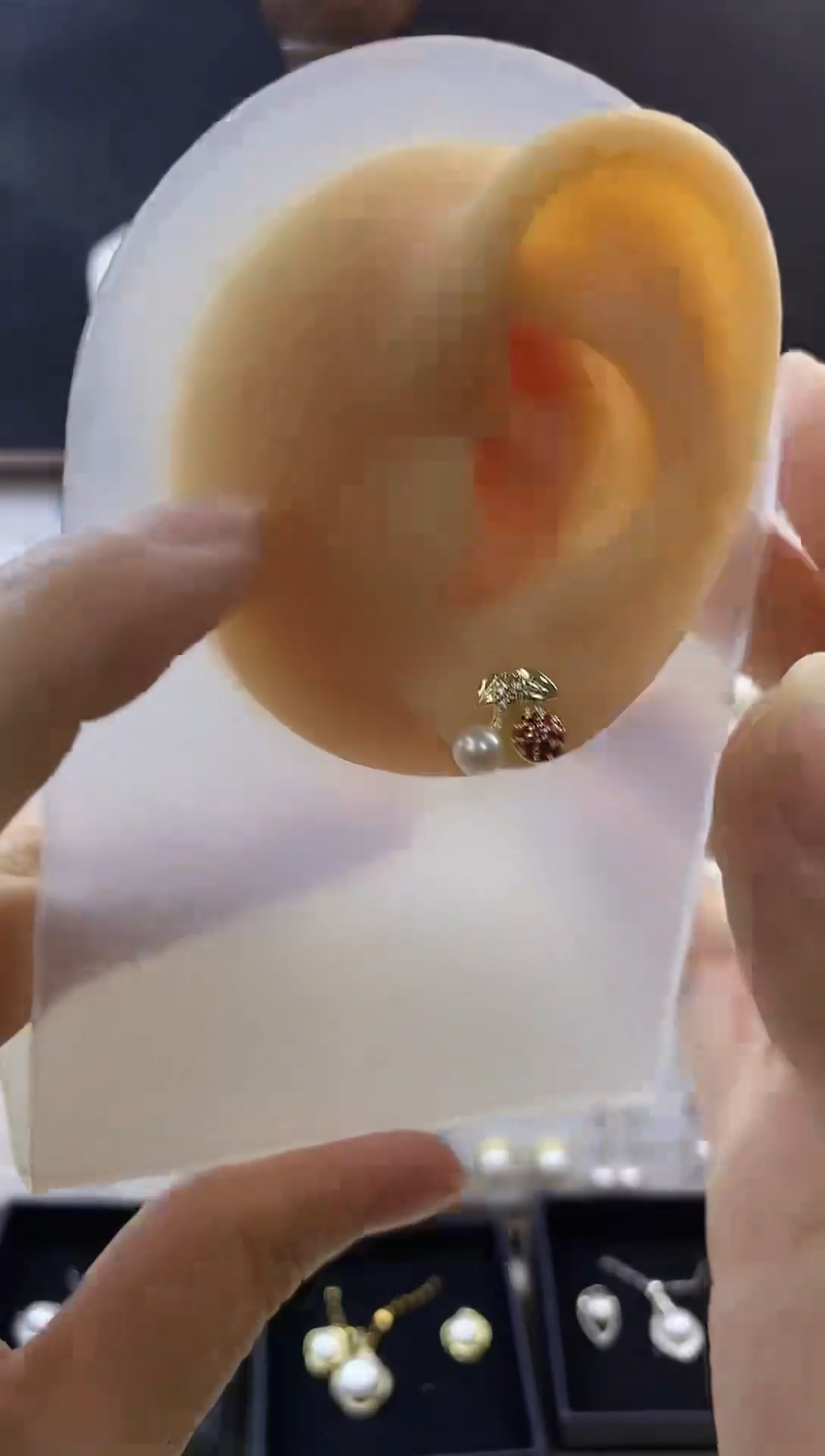 合金耳饰淡水珍珠117