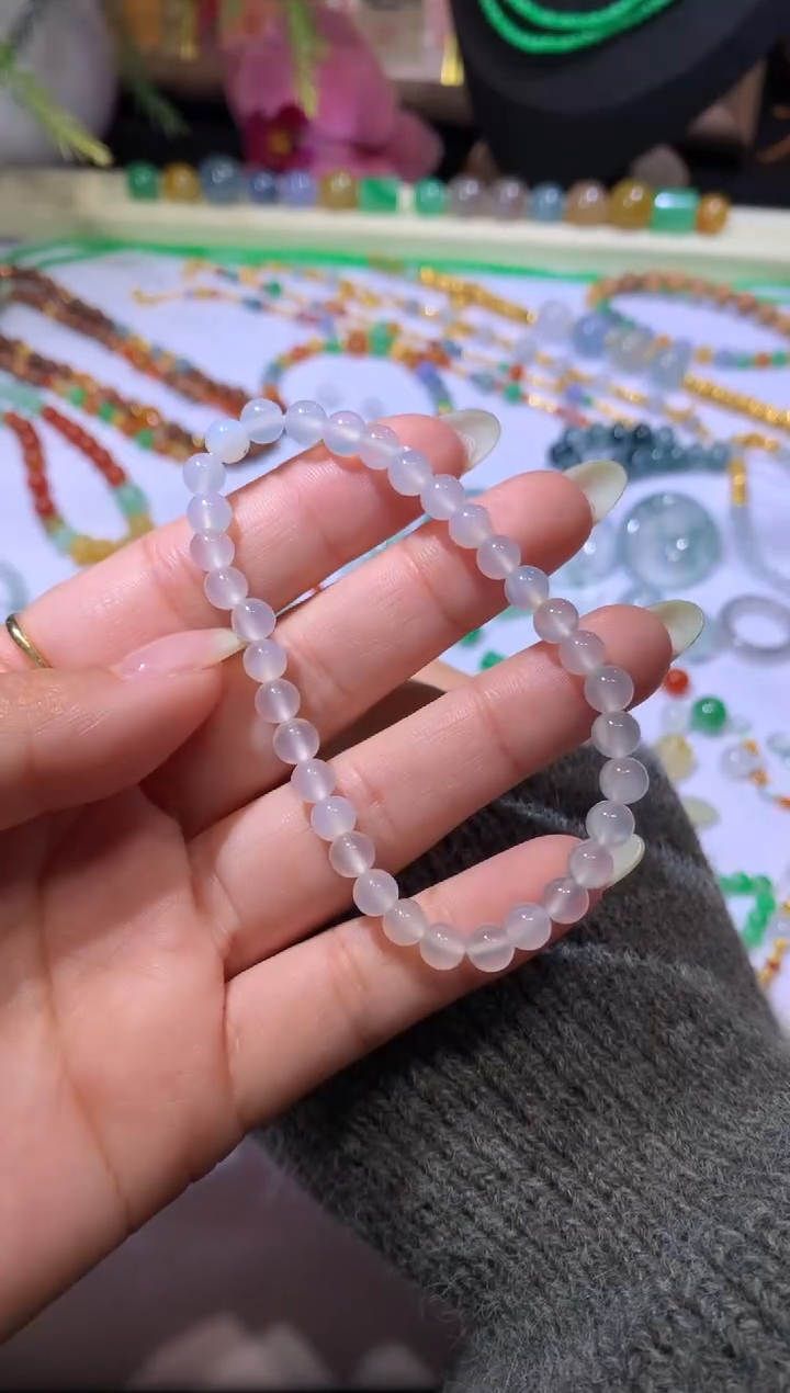 【闪购商品】玛瑙/玉髓珠链未镶嵌福利多样性发货一件发货