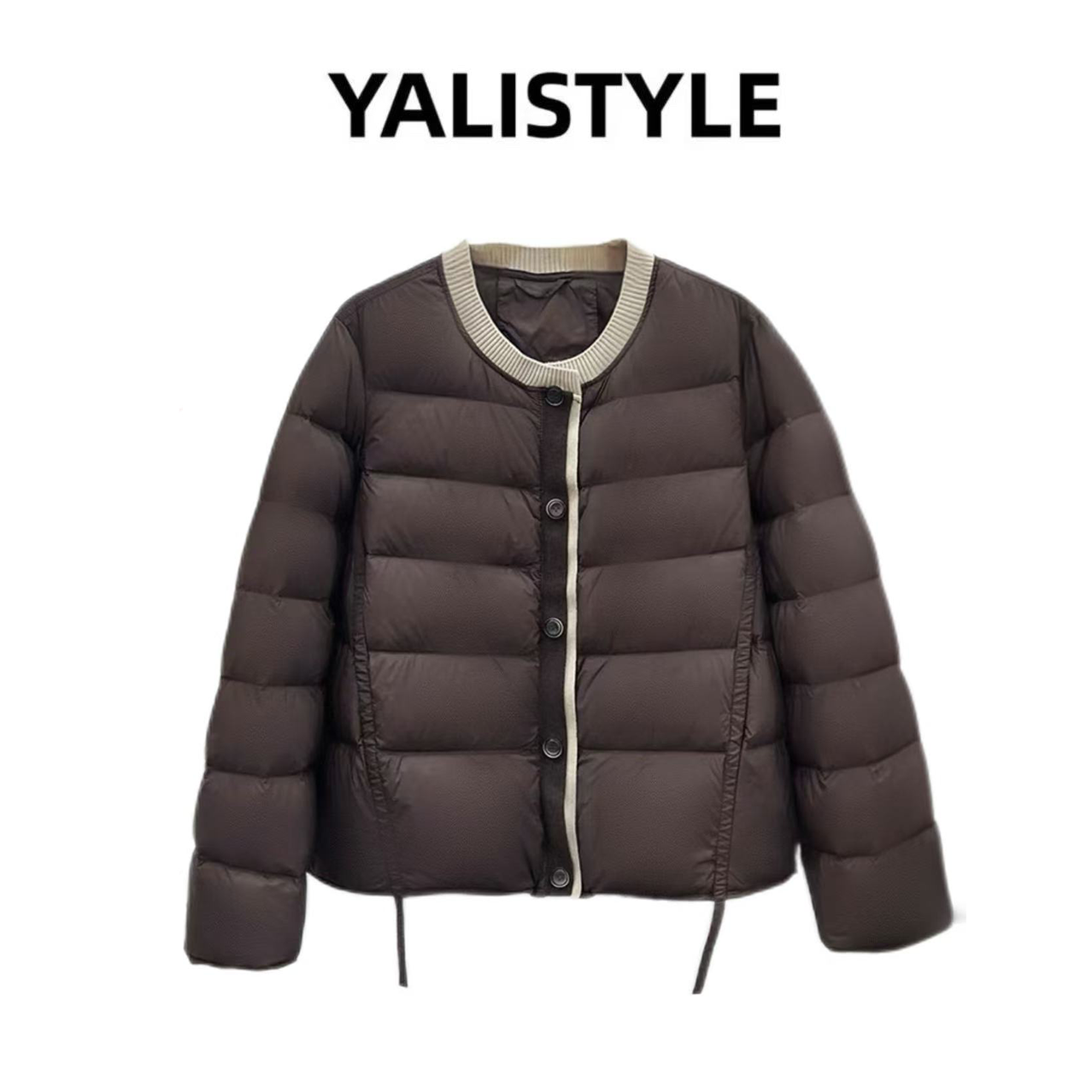 时尚百搭轻羽绒短款保暖白鸭绒羽绒服ZYD095 丫丫