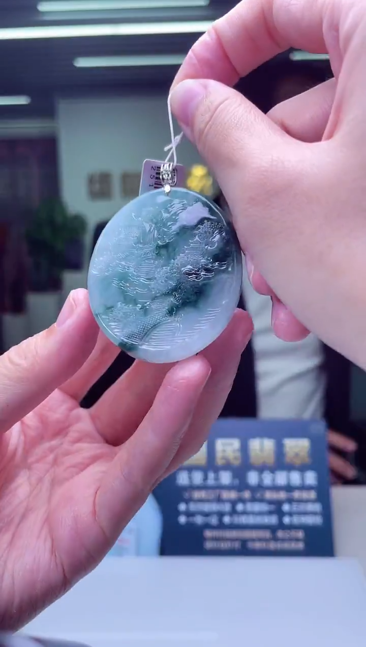 颈饰18K金镶嵌翡翠X-@@MDGM010289