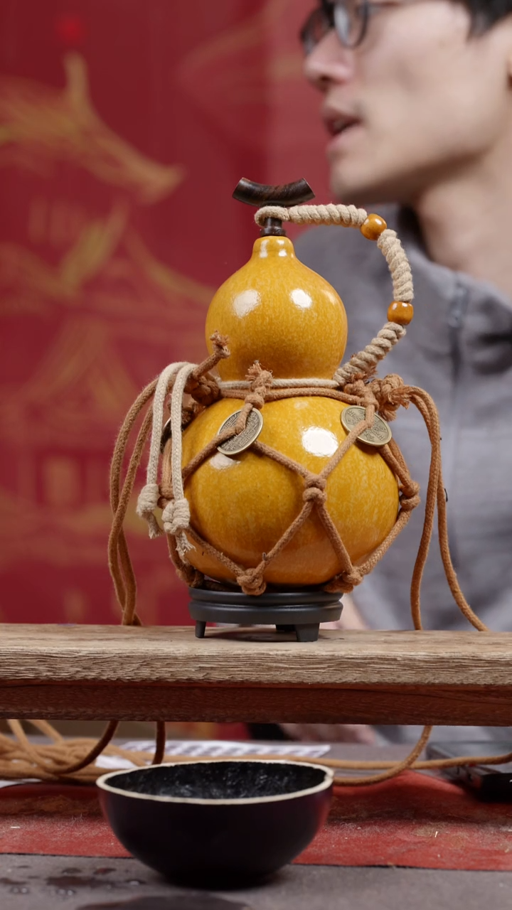 231号大漆精品葫芦一物一拍分裂纹600ml