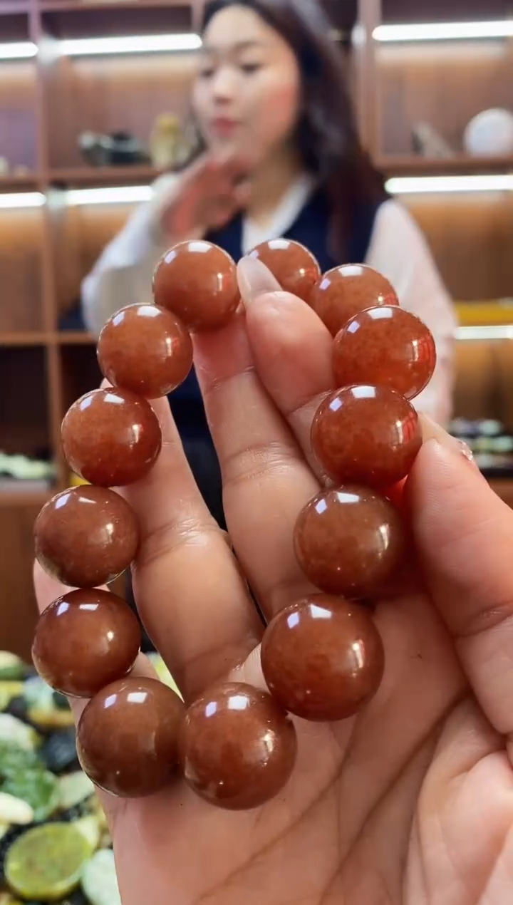 未镶嵌蛇纹石玉手串   