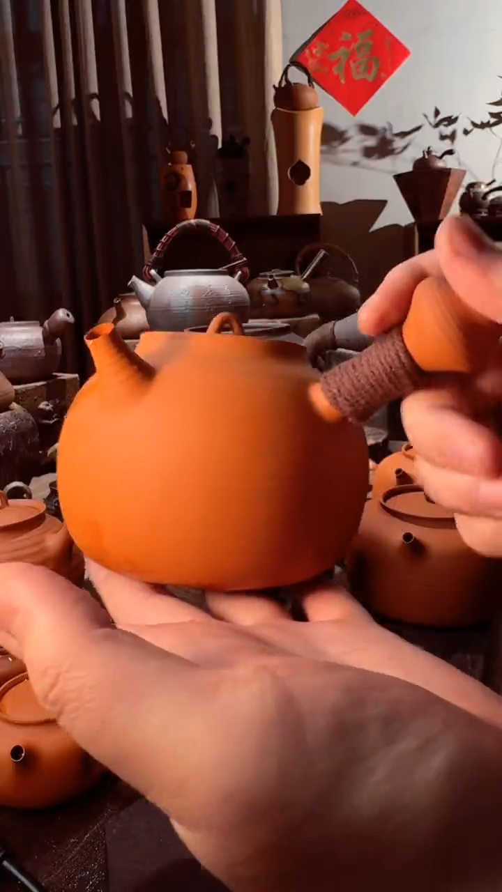 【闪购商品】壶薄胎葫芦侧把壶