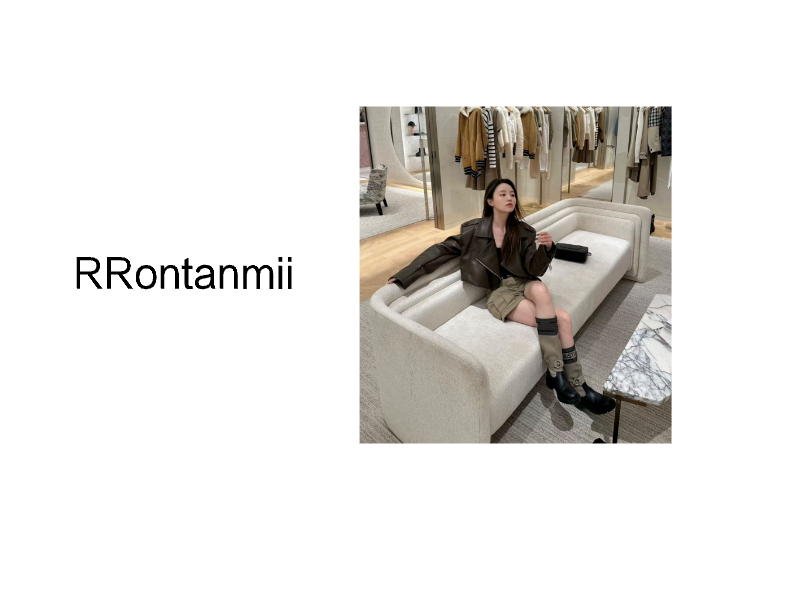 RRontanmii  骑士靴女靴靴百搭高筒靴瘦瘦靴时装靴秋季