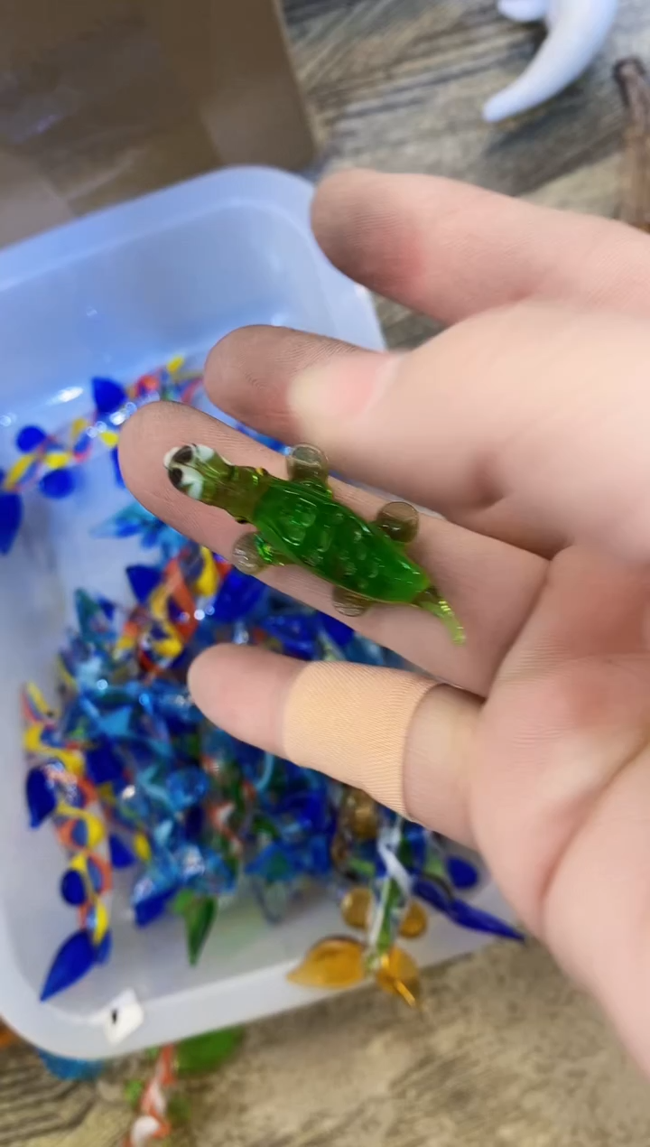 【闪购商品】琉璃手工艺品小鳄鱼