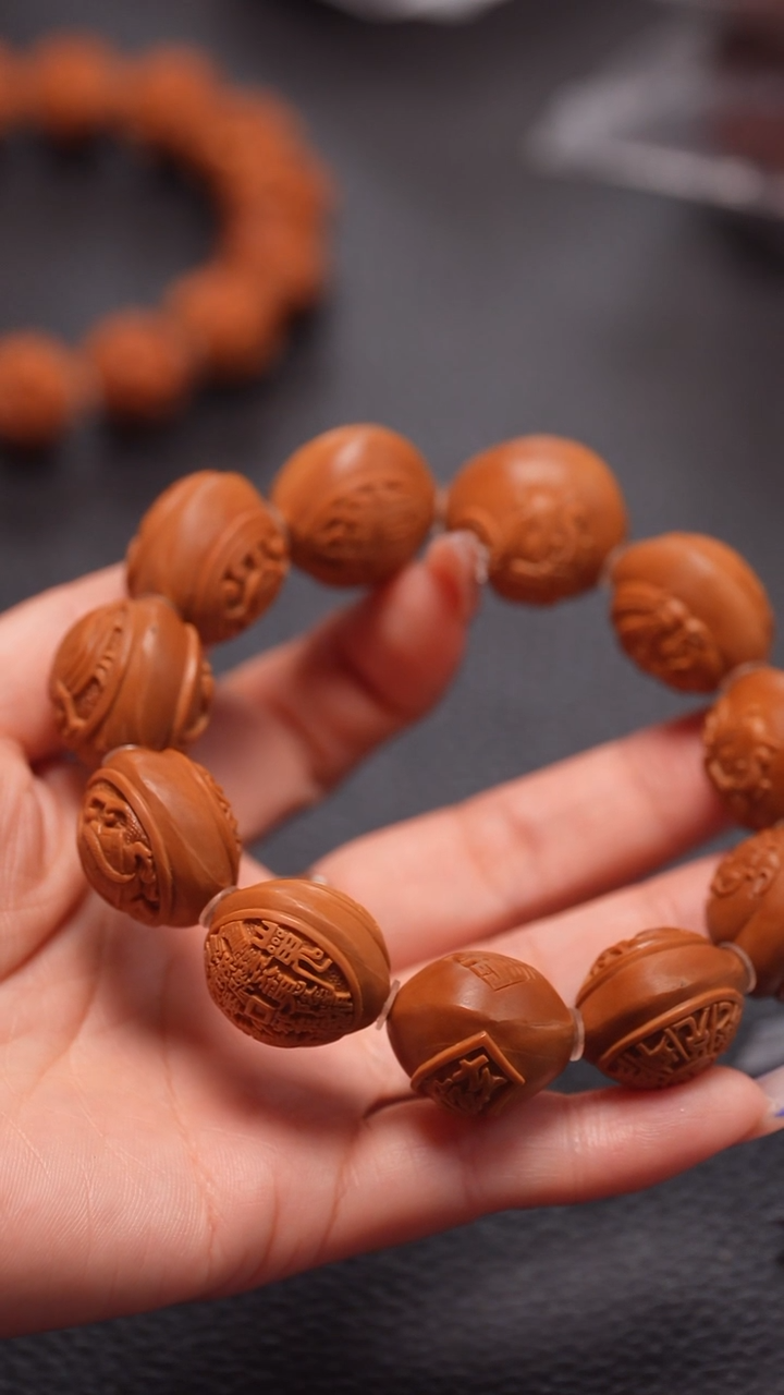 手串橄榄核2.1/兽面四象