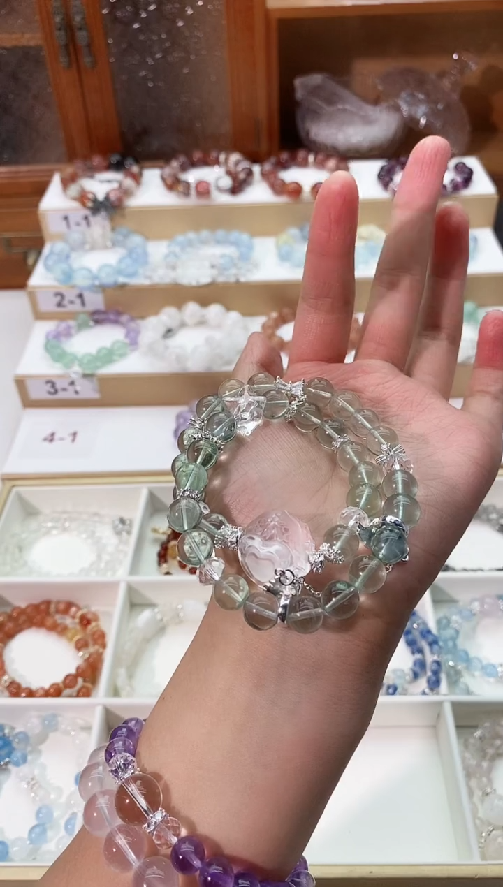 【闪购商品】水晶手串未镶嵌绿萤石手串