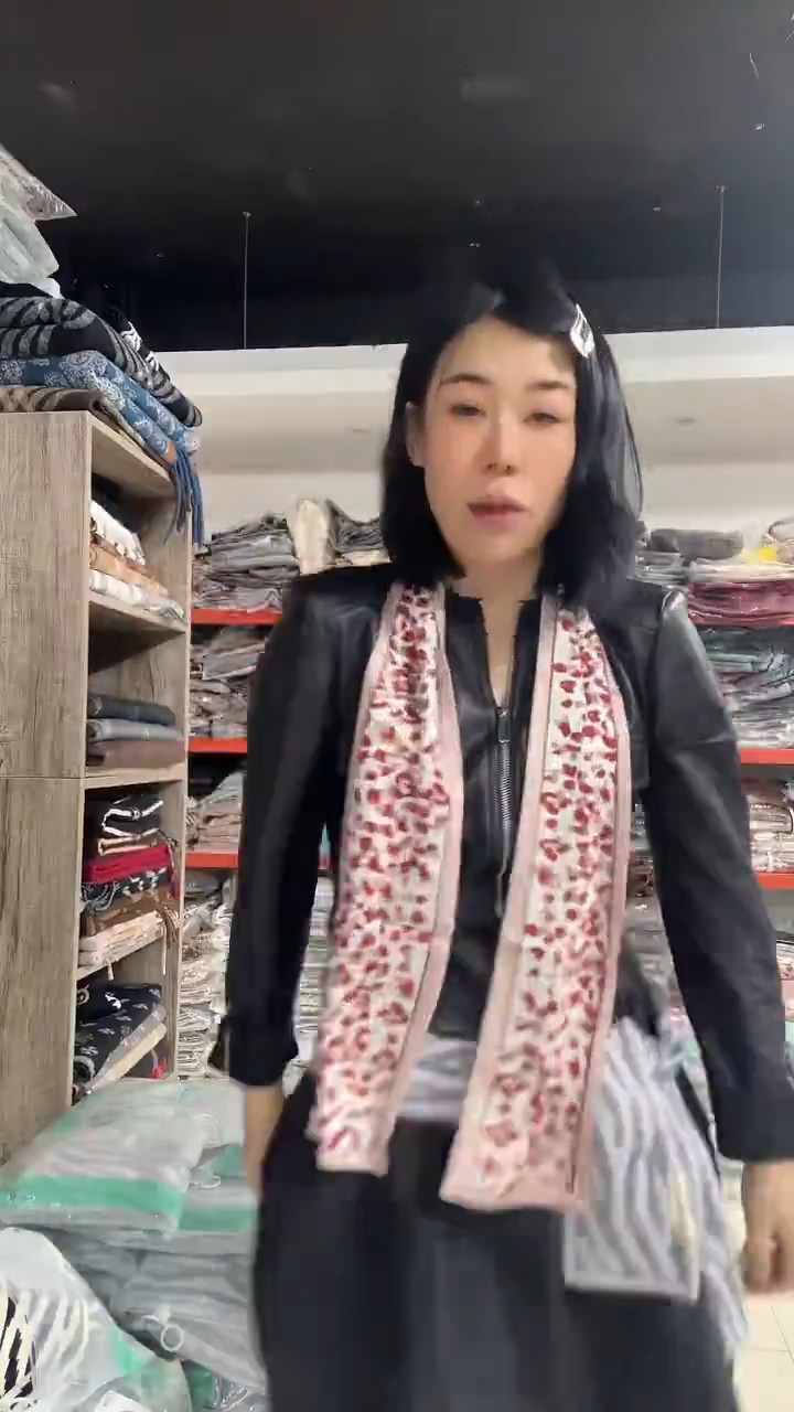亚麻芳姐围巾福利088