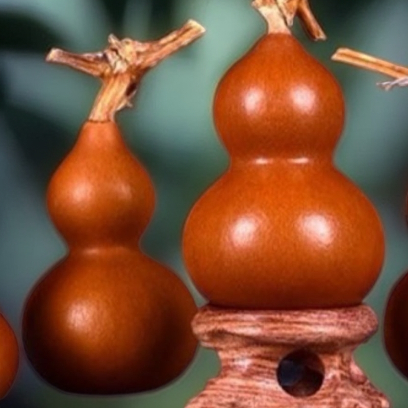 文玩老皮葫芦厚皮响籽盘玩手捻手把件