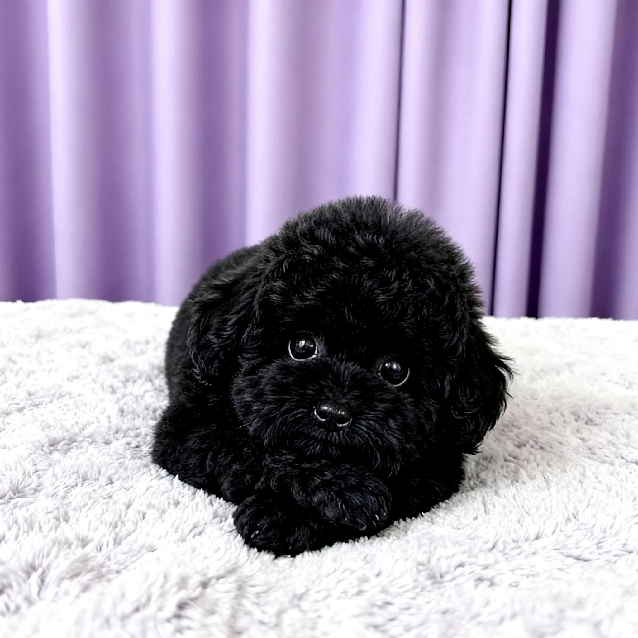 泰迪幼犬活泼家养便宜家庭物狗幼崽宠物精品黑色小体型可爱狗陪伴